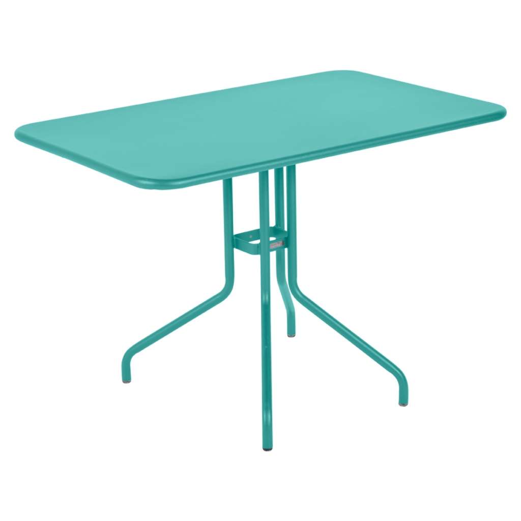 Fermob - Pétale Tisch - 46 Lagunenblau satiniert - 110 x 70 cm - outdoor