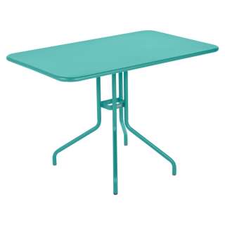 Fermob - Pétale Tisch - 46 Lagunenblau satiniert - 110 x 70 cm - outdoor