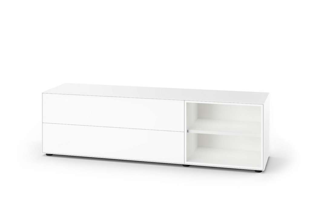 Piure - Nex Pur Kombibox Schublade/offen - weiß - H 52.5 cm - indoor