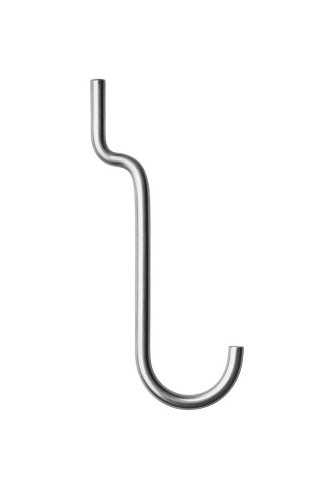 String Furniture - Vertikaler Haken 4er Set - Edelstahl - indoor