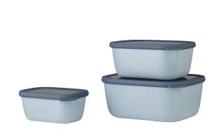 Mepal Multischüssel-Set, 3-teilig / 0,75l, 1,5l, 3,0l  Cirqula ¦ blau ¦ Kunststoff Geschirr > Schalen - Höffner