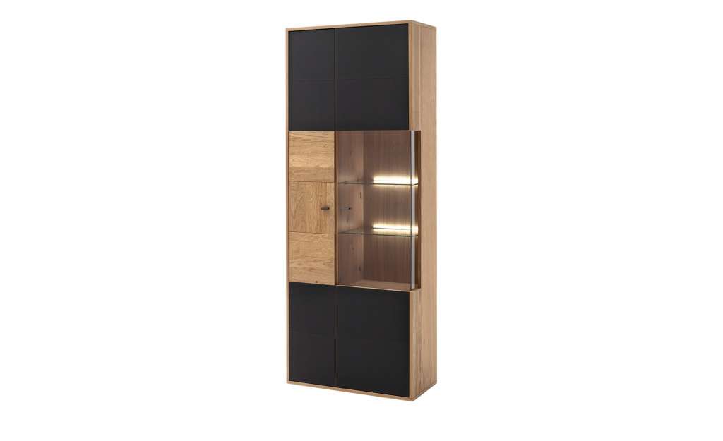 Kombi-Vitrine  Lavia ¦ holzfarben Kommoden & Sideboards > Vitrinen - Höffner