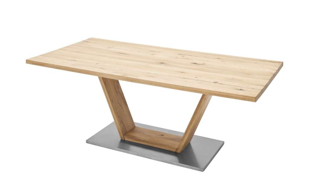 Woodford Säulentisch massiv  Ateno ¦ holzfarben Tische > Esstische > Esstische massiv - Höffner