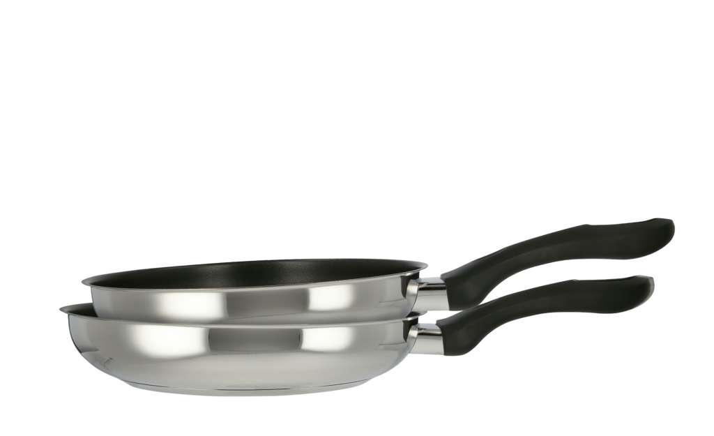 KHG Pfannenset 2-teilig Edelstahl ¦ silber ¦ Edelstahl Töpfe & Pfannen & Zubehör > Topf und Pfannen-Sets - Höffner