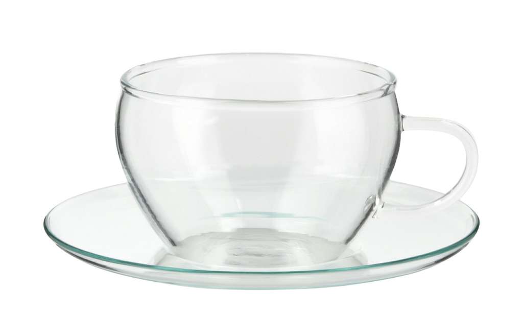 Peill+Putzler 2er-Set Teetassen mit Teller Eva  Buon Giorno ¦ transparent/klar ¦ Borosilikatglas Kaffee & Tee > Teegläser - Höffner