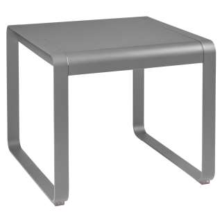 Fermob - BELLEVIE Halbhoher Tisch - 38 Metallgrau satiniert - 74 x 80 cm - outdoor