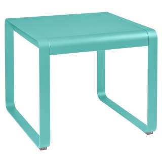 Fermob - BELLEVIE Halbhoher Tisch - 46 Lagunenblau satiniert - 74 x 80 cm - outdoor
