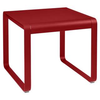 Fermob - BELLEVIE Halbhoher Tisch - 67 Mohnrot - 74 x 80 cm - outdoor