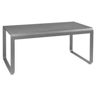 Fermob - BELLEVIE Halbhoher Tisch - 38 Metallgrau satiniert - 140 x 80 cm - outdoor