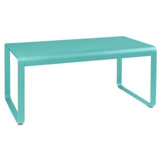 Fermob - BELLEVIE Halbhoher Tisch - 46 Lagunenblau satiniert - 140 x 80 cm - outdoor