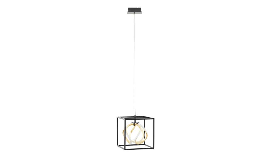 Fischer-Honsel LED-Pendelleuchte, schwarz/ Blattgold ¦ gold Lampen & Leuchten > Innenleuchten > Pendelleuchten - Höffner