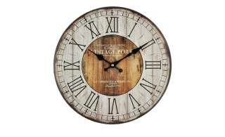 Wanduhr  Vintageport ¦ braunØ: 34 Dekoration > Uhren & Wetterstationen - Höffner