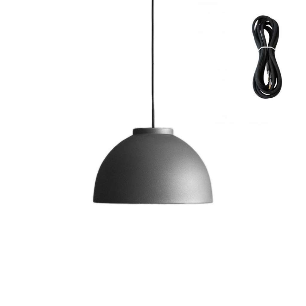 Made By Hand - Copenhagen Hängeleuchte - anthracite grey - Kabelfarbe black - Baldachin schwarz - indoor