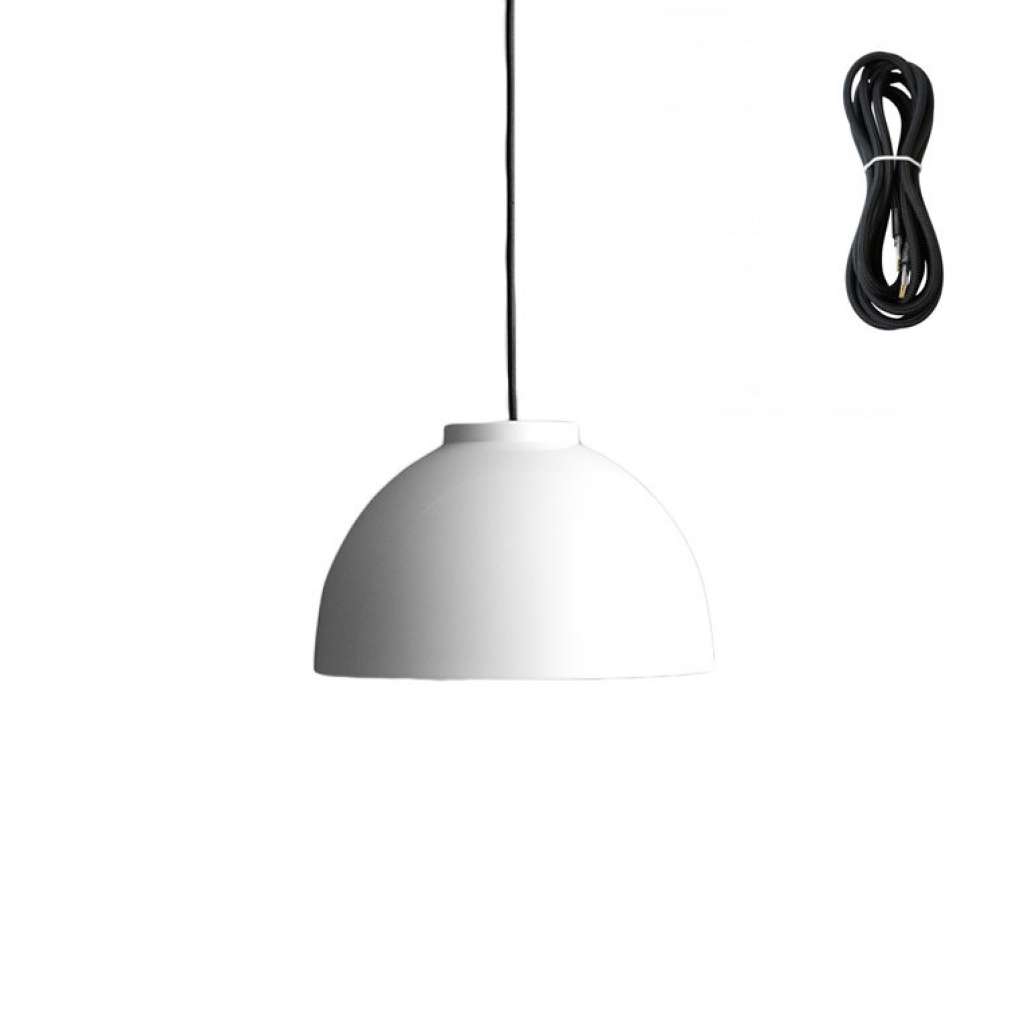 Made By Hand - Copenhagen Hängeleuchte - white - Kabelfarbe black - Baldachin schwarz - indoor