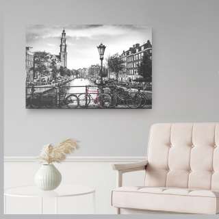 home24 Wandbild Die Grachten von Amsterdam