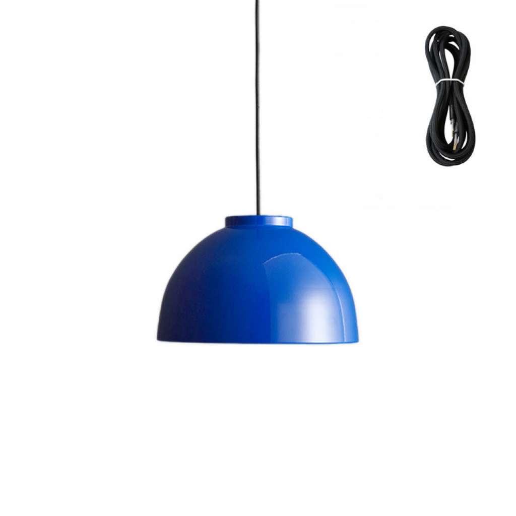 Made By Hand - Copenhagen Hängeleuchte - blue - Kabelfarbe black - Baldachin schwarz - indoor