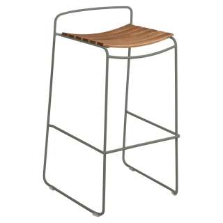 Fermob - SURPRISING Barhocker Teak - 48 Rosmarin - outdoor
