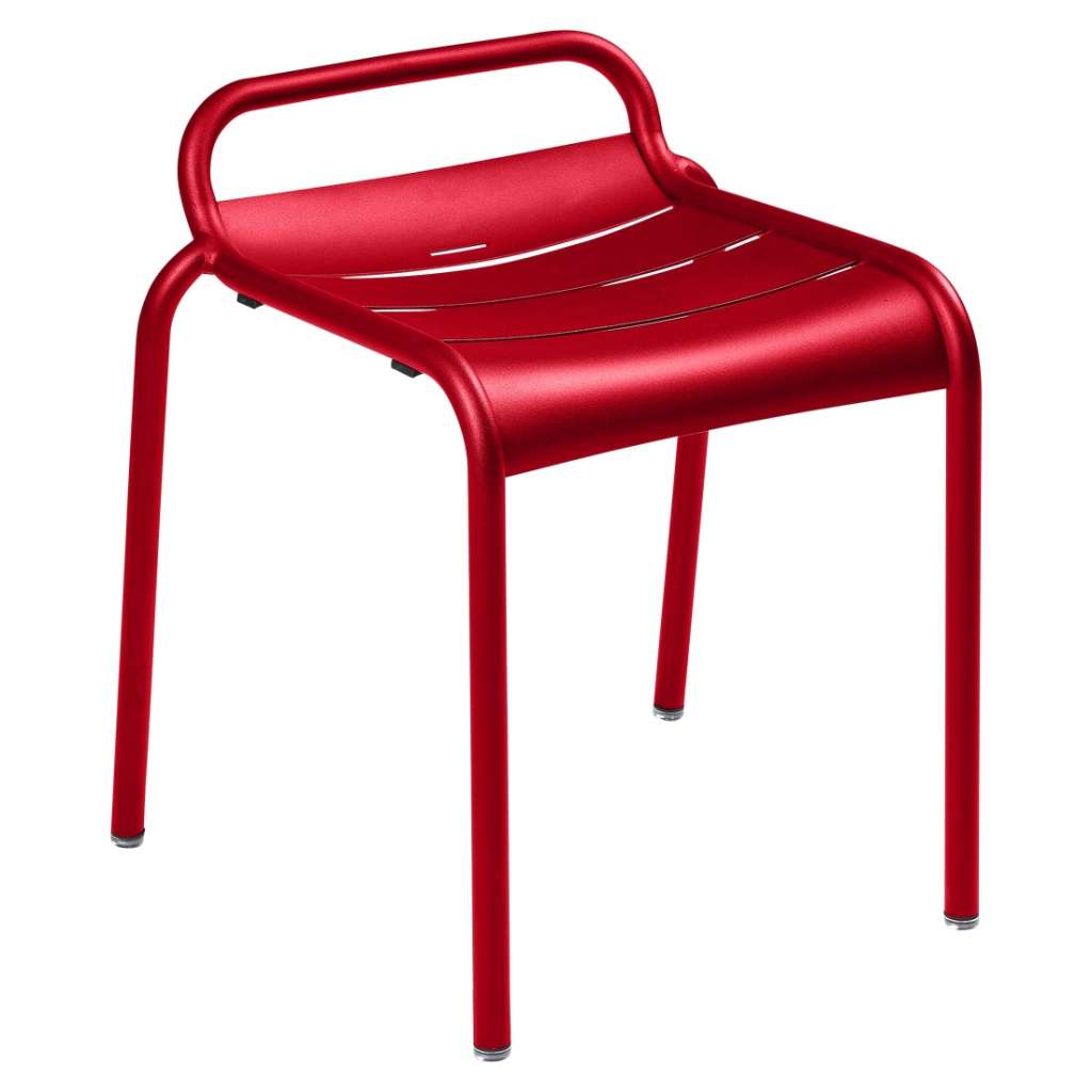 Fermob - LUXEMBOURG Hocker - 67 Mohnrot - outdoor