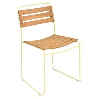 Fermob - Surprising Stuhl Teak  - A6 Zitronensorbet - outdoor