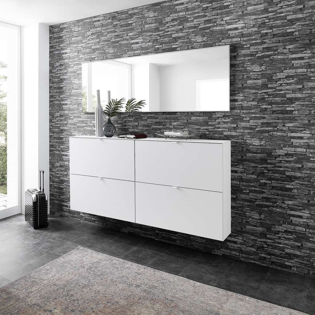home24 Hänge-Schuhschrank Robion III (2er-Set)