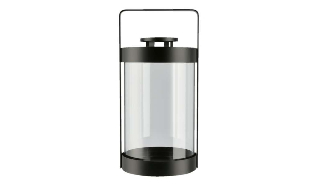 Laterne ¦ schwarz ¦ Glas , MetallØ: 16.5 Dekoration > Laternen & Windlichter - Höffner