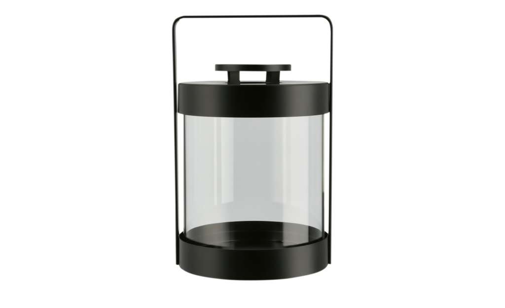 Laterne ¦ schwarz ¦ Glas , MetallØ: 16.5 Dekoration > Laternen & Windlichter - Höffner