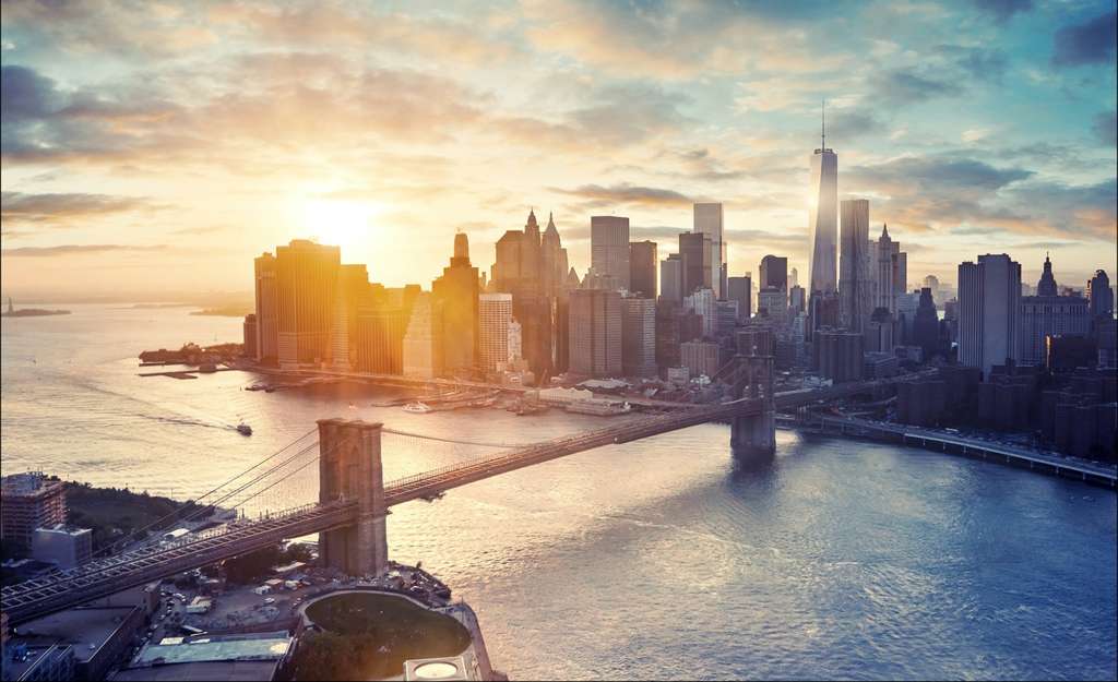 Kunstleinwand  New York Sun Dekoration > Bilder & Schilder - Höffner