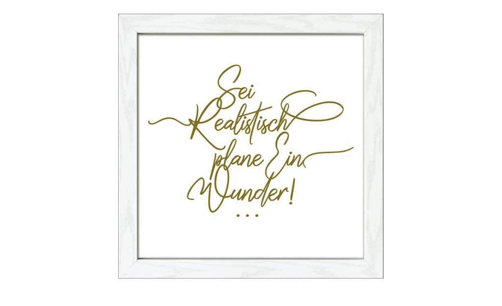 Gerahmtes Bild Scandic  Ein Wunder Dekoration > Bilder & Schilder - Höffner