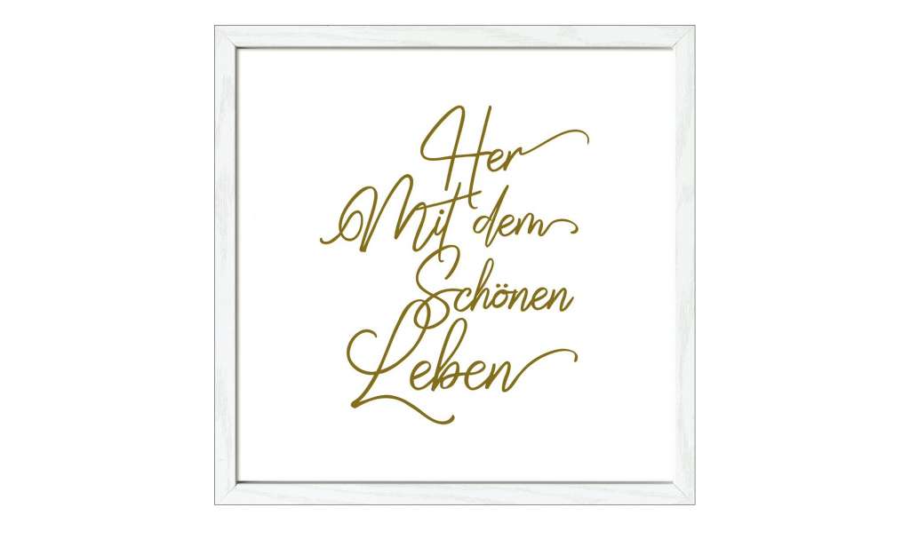 Gerahmtes Bild Scandic  Schönes Leben Dekoration > Bilder & Schilder - Höffner