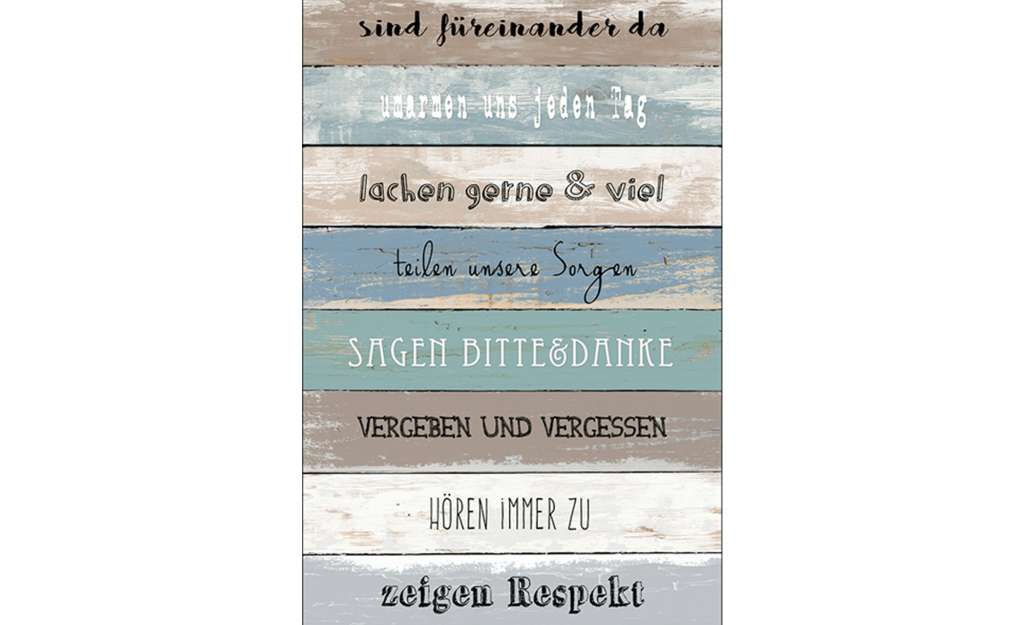 Kunstleinwand 30x80 cm  Colourful Rules I Dekoration > Bilder & Schilder - Höffner