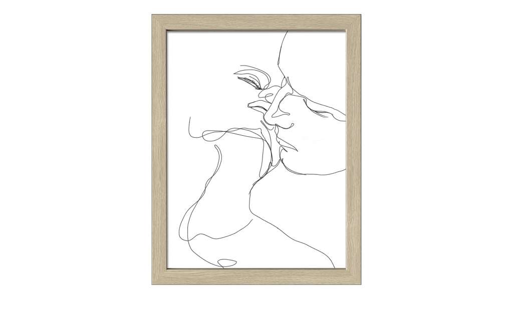 Gerahmtes Bild Scandic  Sketch Of Faces II Dekoration > Bilder & Schilder - Höffner