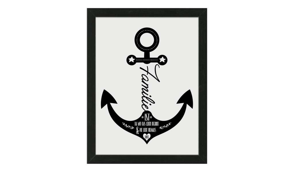 Gerahmtes Bild Scandic  Anker Dekoration > Bilder & Schilder - Höffner