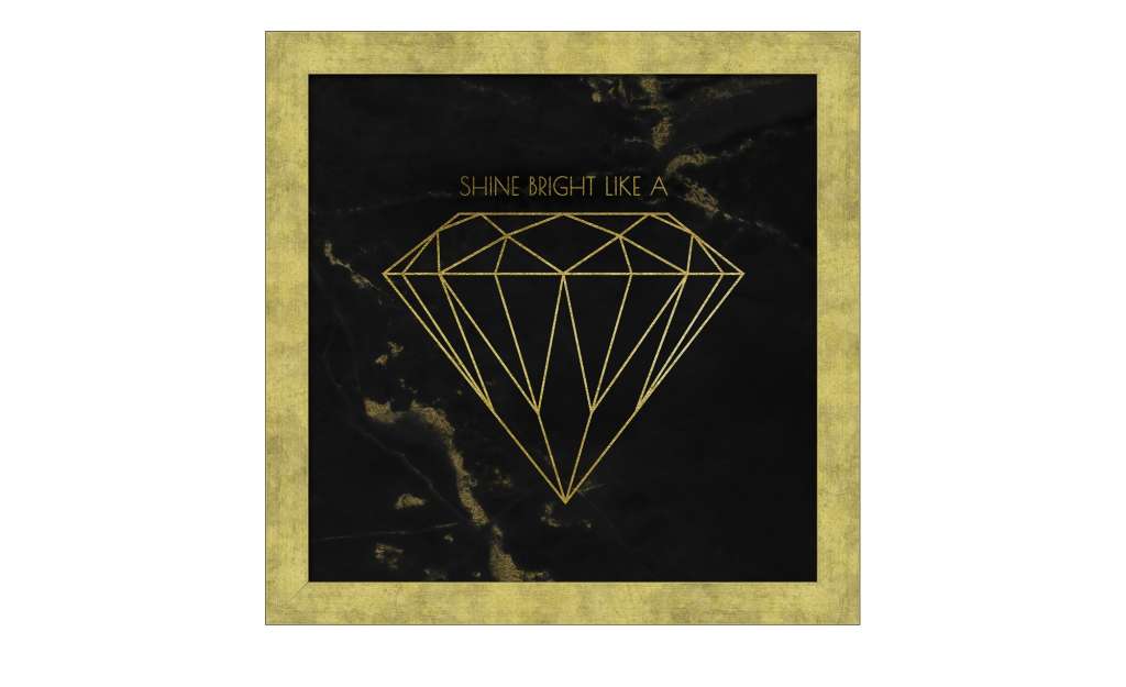 Gerahmtes Bild Scandic  Like A Diamond Dekoration > Bilder & Schilder - Höffner