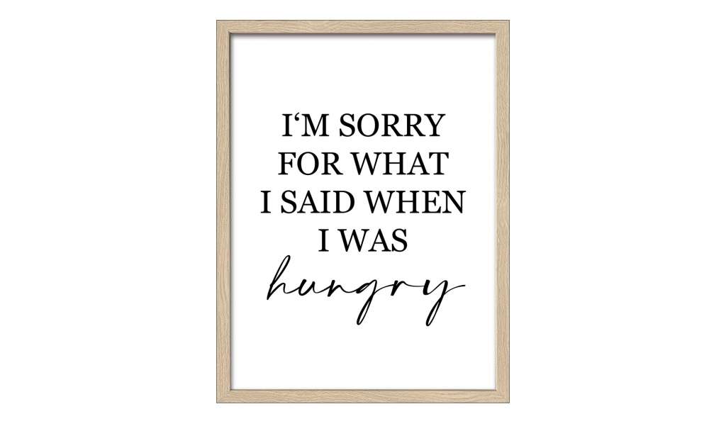 Gerahmtes Bild Slim-Scandic  Sorry Dekoration > Bilder & Schilder - Höffner