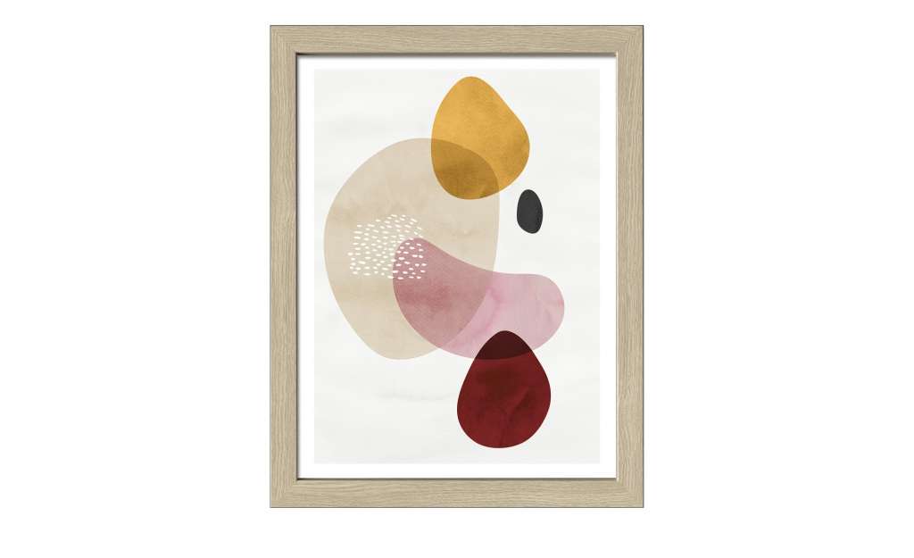 Gerahmtes Bild Scandic  Abstract Shapes VIII Dekoration > Bilder & Schilder - Höffner