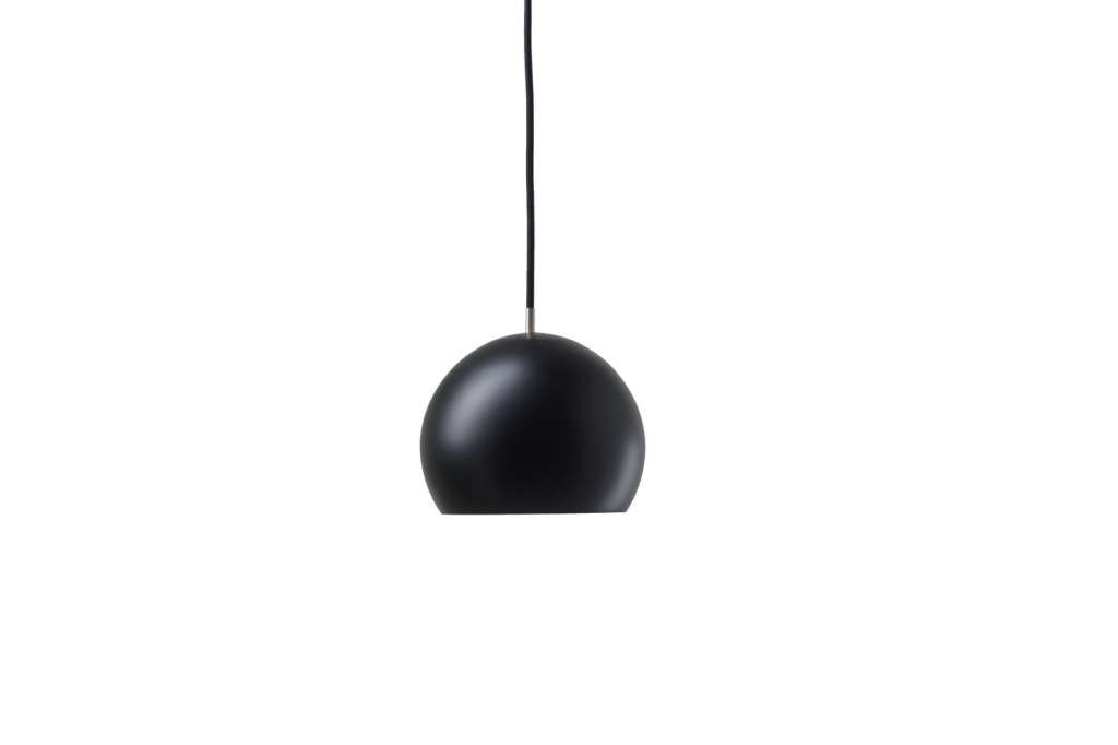 Nyta - Tilt Globe Hängeleuchte - schwarz - Kabel hellblau 3m - indoor