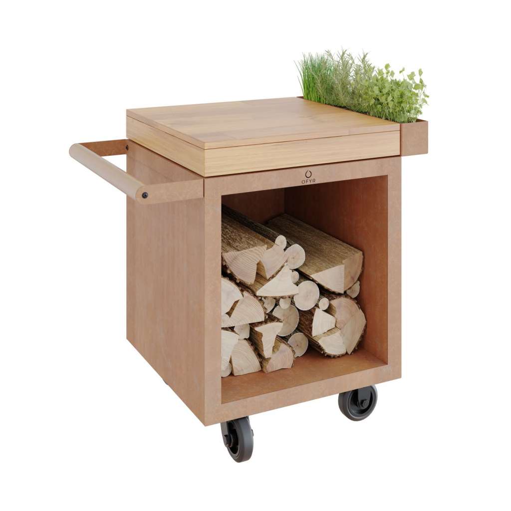 OFYR - Mise en Place Tisch - corten - Teakholz - outdoor