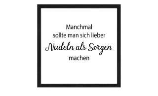 Gerahmtes Bild Slim-Scandic  Lieber Nudeln Dekoration > Bilder & Schilder - Höffner
