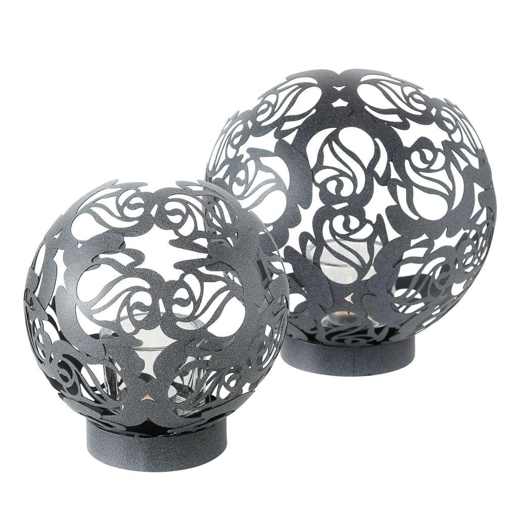home24 Windlicht Rose (2-teilig)