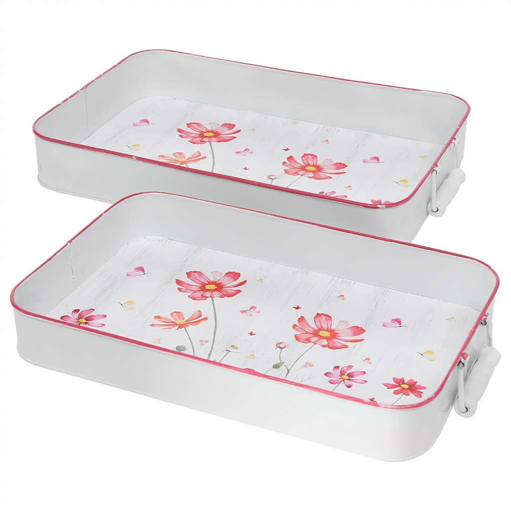 home24 Tablett Cosmea (2-teilig)
