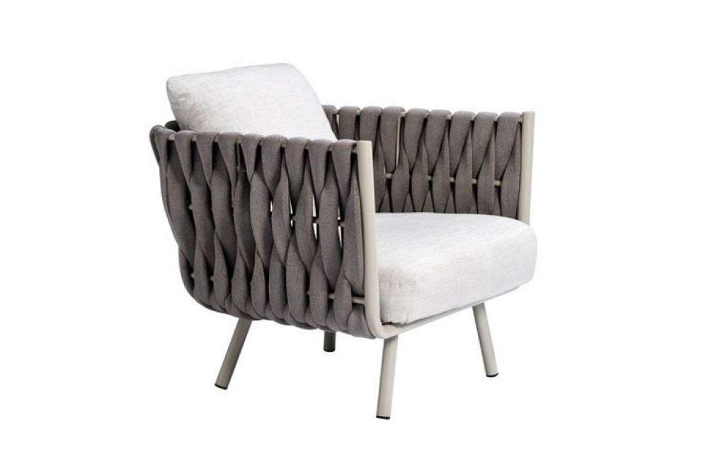 Tribù - Tosca Clubsessel - Gestellfarbe: linen / ohne Kissen - outdoor