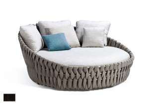 Tribù - Tosca Daybed - Gestellfarbe: linen / Bezug: Twist Wengé - outdoor