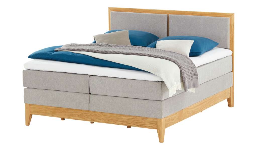 Boxspringbett  Viscountess ¦ grau Betten > Boxspringbetten > Boxspringbetten 180x200 - Höffner