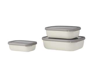 Mepal Multischüssel-Set, 3-teilig / 0,5l, 1,0l, 2,0l  Cirqula ¦ weiß ¦ Kunststoff Geschirr > Schalen - Höffner