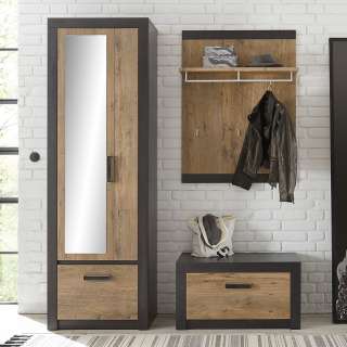 home24 Garderobenset Bozel II (3-teilig)