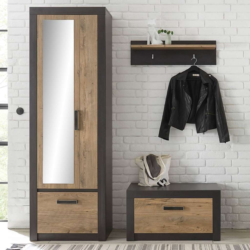 home24 Garderobenset Bozel IV (3-teilig)