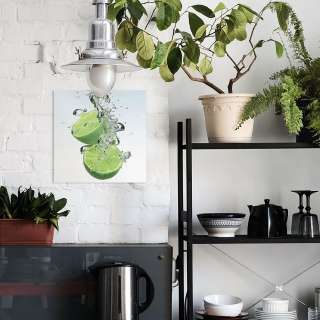 home24 Glasbild Limone Splash