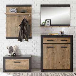 home24 Garderobenset Bozel III (4-teilig)