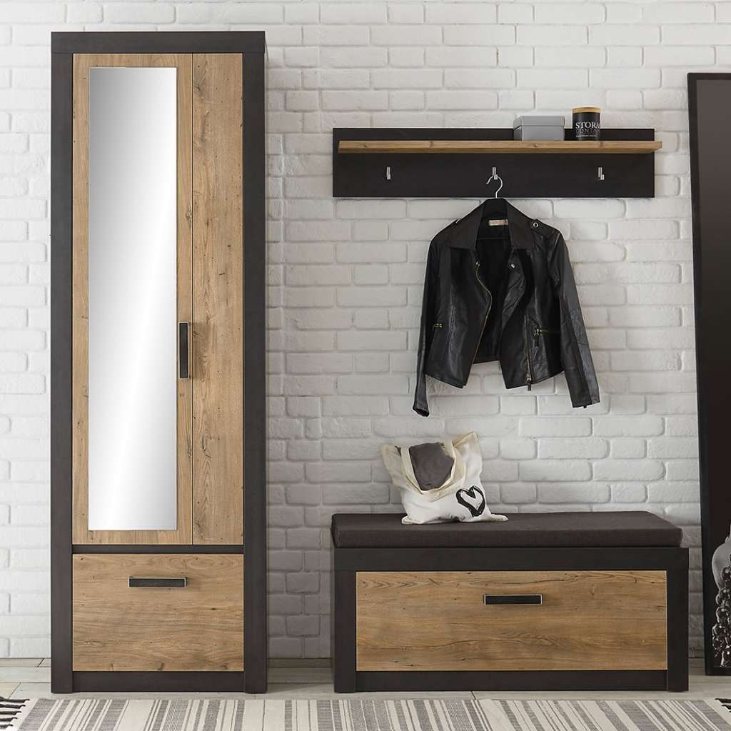 home24 Garderobenset Bozel V (3-teilig)