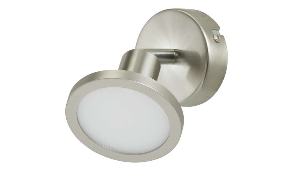 Strahler, 1-flammig, Nickel-matt mit Schalter ¦ silber Lampen & Leuchten > Innenleuchten > Deckenleuchten - Höffner